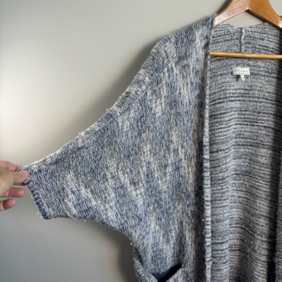 Lucky Brand Wool Blend Multicolor Metallic Short Sleeve Open Cardigan Size XS/S - Picture 3 of 14